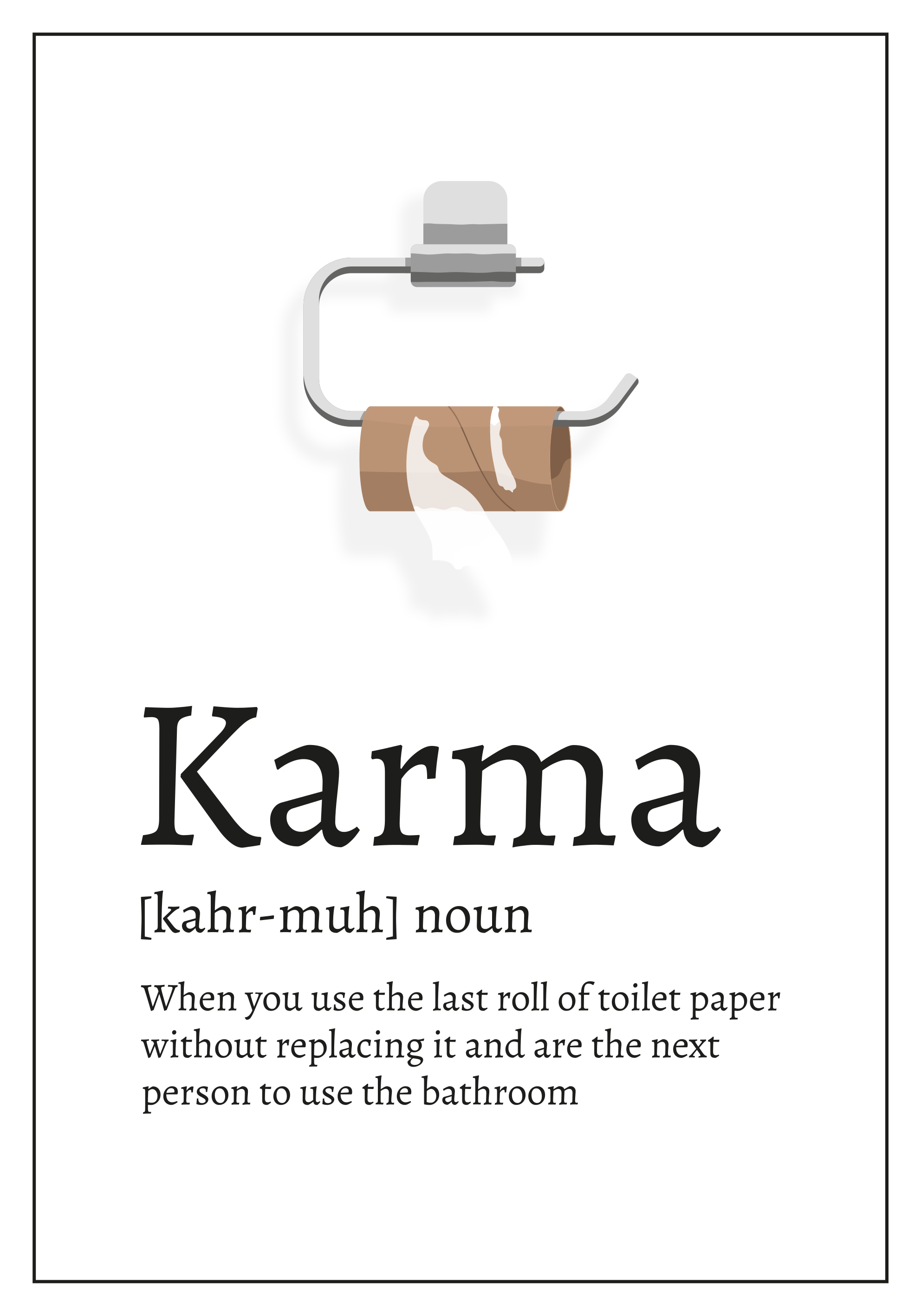Poster fraze definicija karme - TenStickers