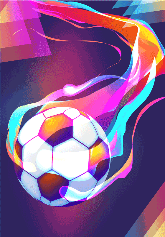 Poster fudbal za ljubitelje nogometa - TenStickers