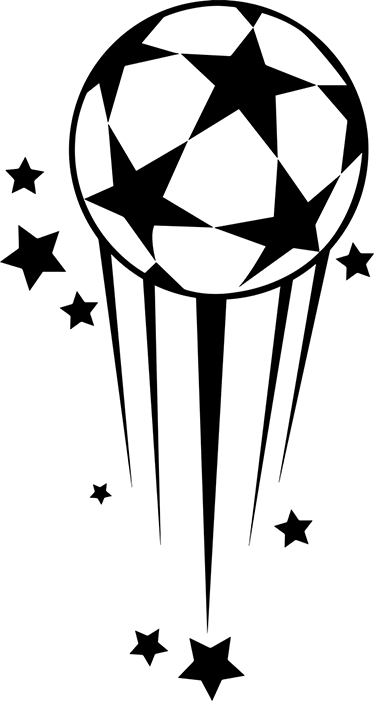 Poster fudbal dekorativni vinil lopte zvijezde - TenStickers