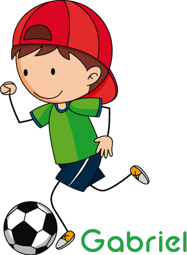 Poster fudbal personalizirani dječji balon - TenStickers