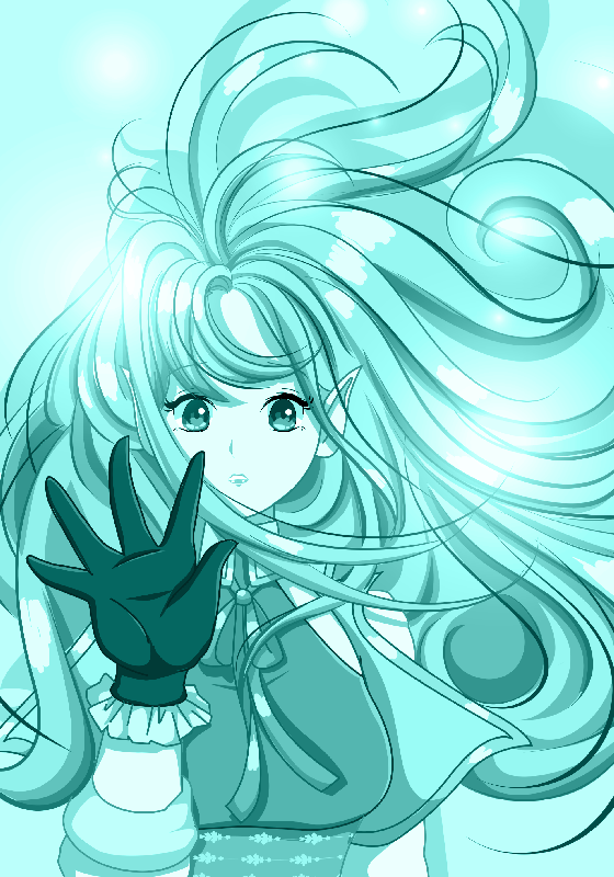 Ispis plakata slatke anime djevojke - TenStickers