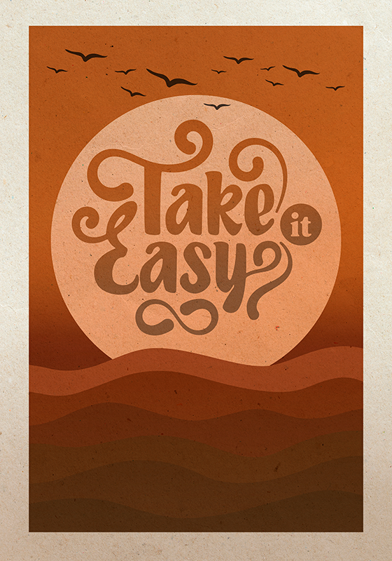 Take it easy ispis postera - TenStickers