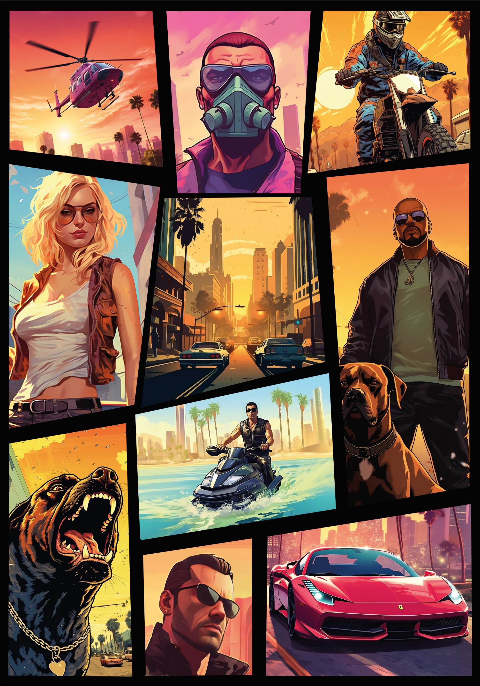 Poster tinejdžerska soba ovo je avantura i akcijska kolaz:Idite s - TenStickers