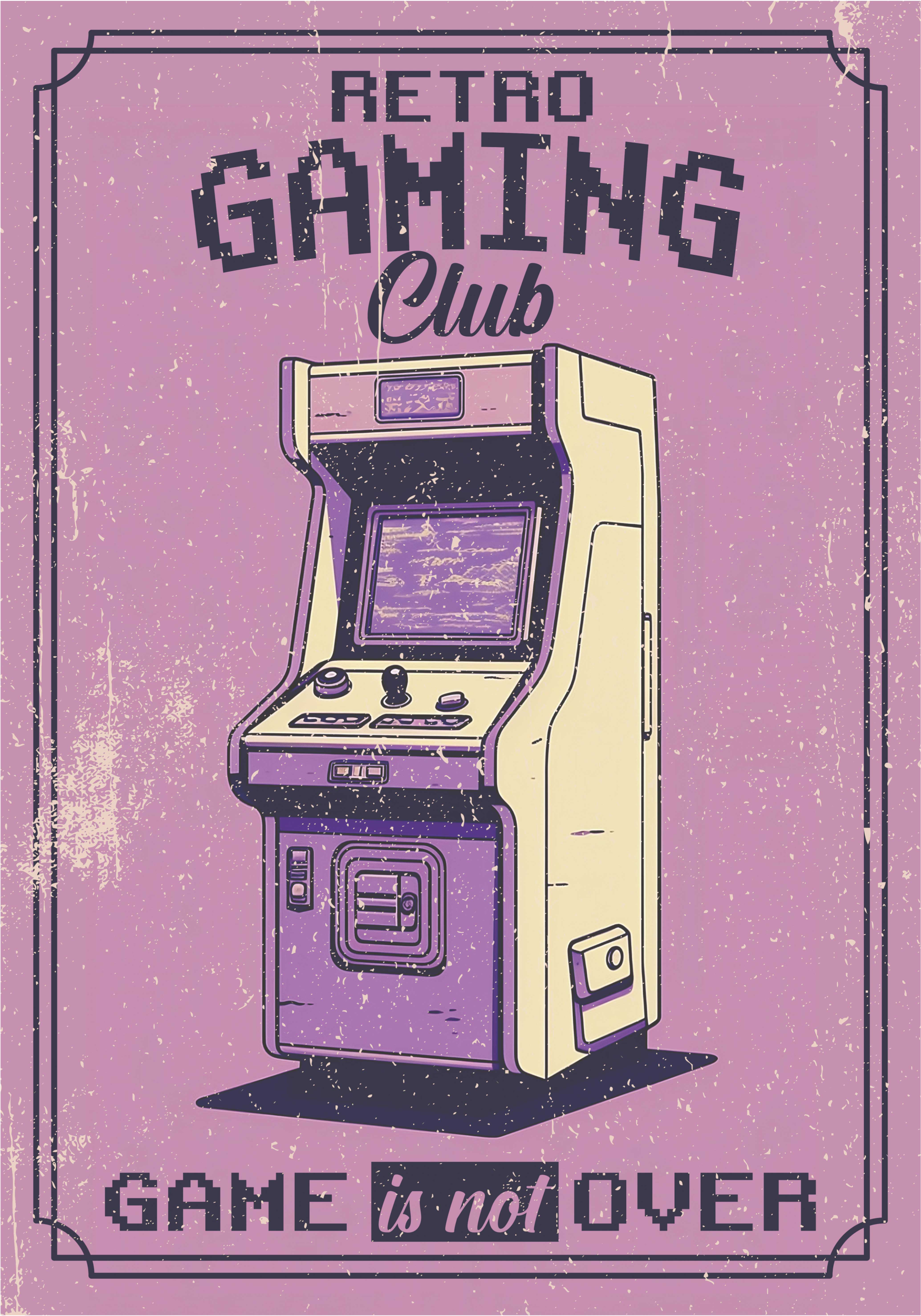 Poster tinejdžerska soba retro gaming klub - TenStickers