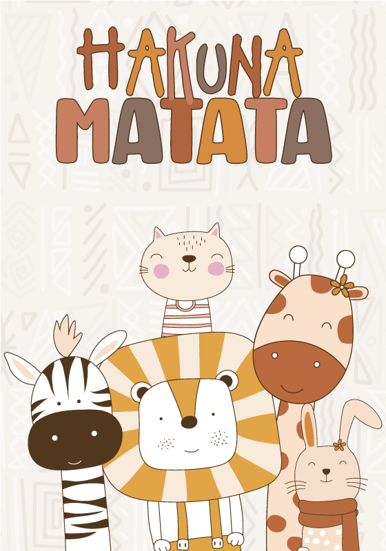 Plakati za dječju sobu hakuna matata - TenStickers