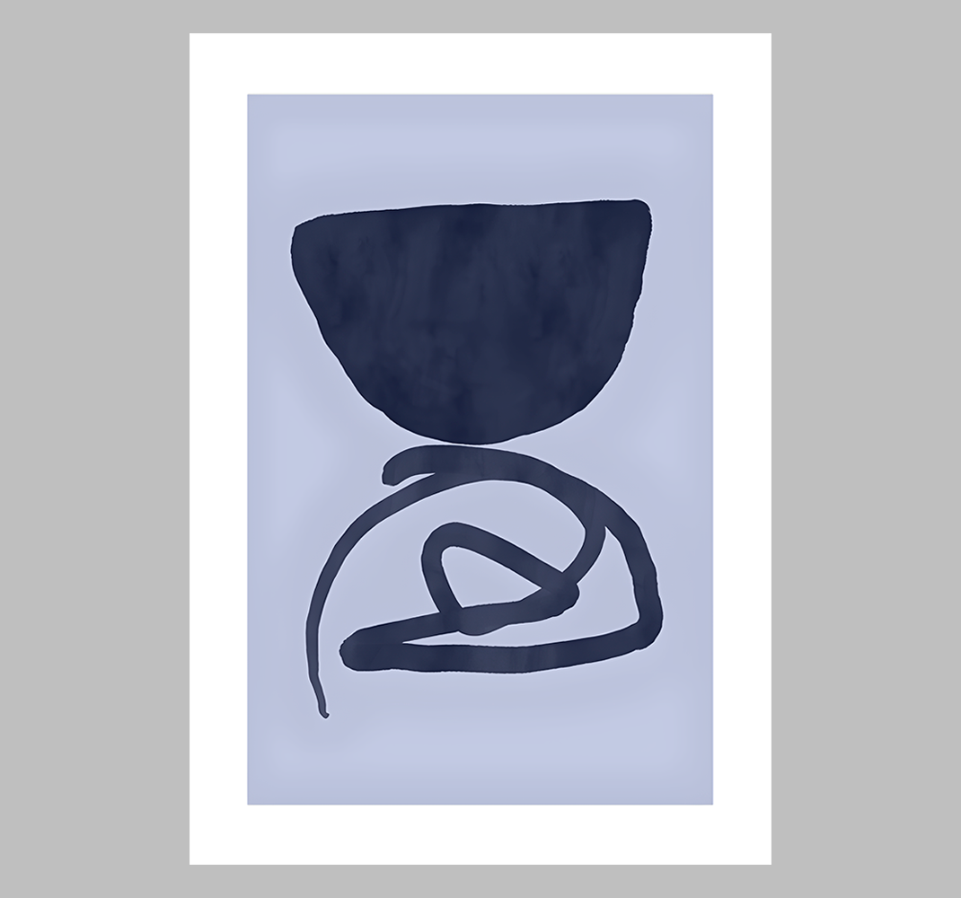 Poster apstraktna ljubičasti okvir - TenStickers