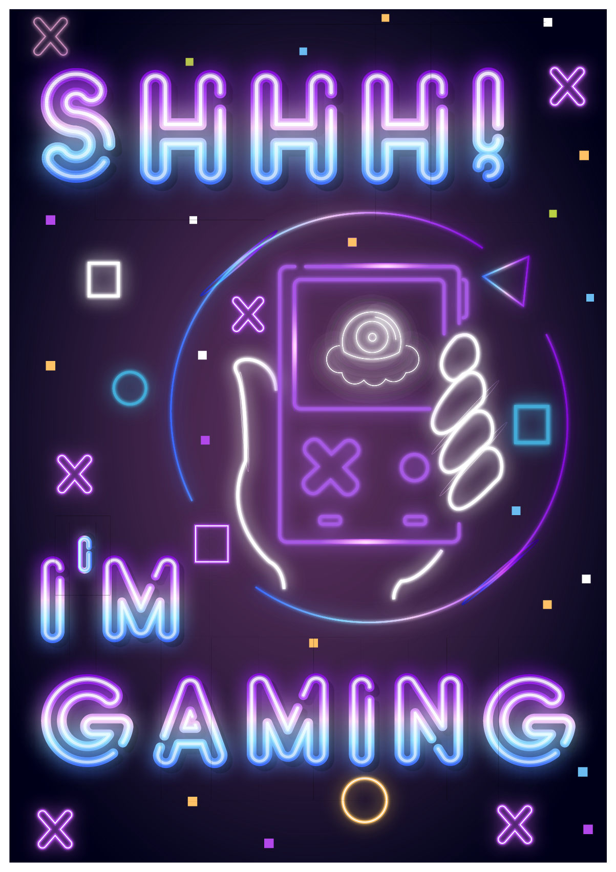 Poster video igre i am gaming - TenStickers