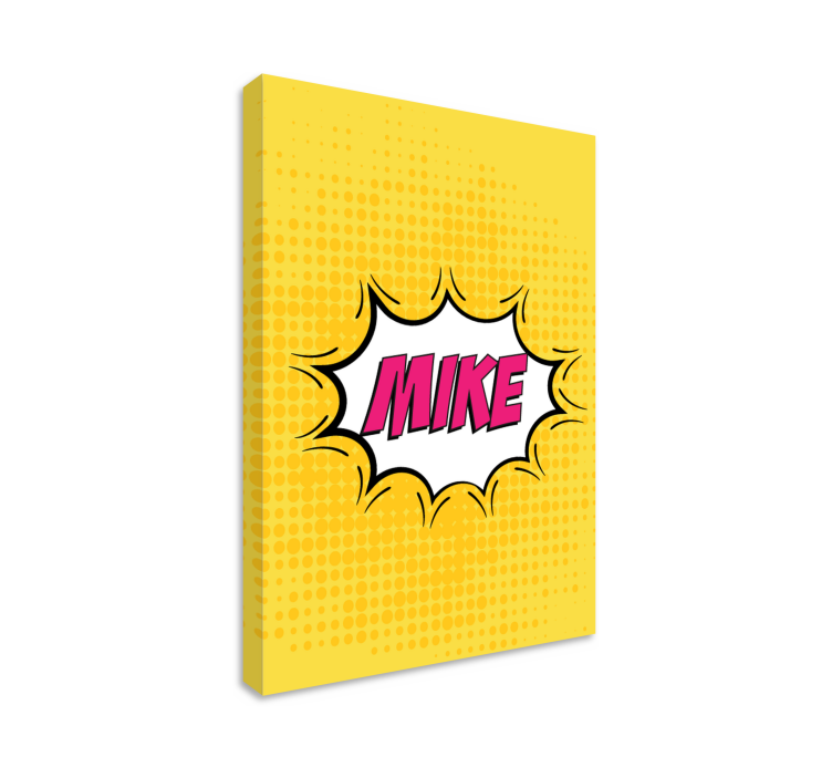 Ime stripa personalizirano platno - TenStickers