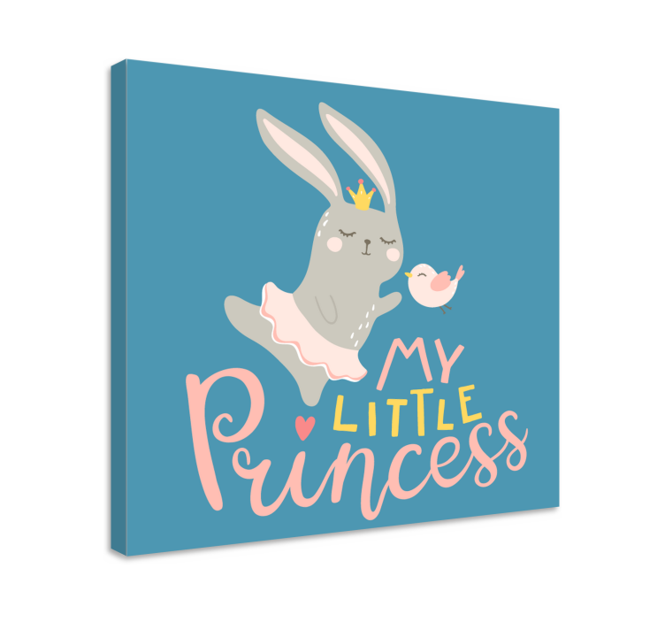 Bebe conejo frase mi princesa vrtić platno - TenStickers