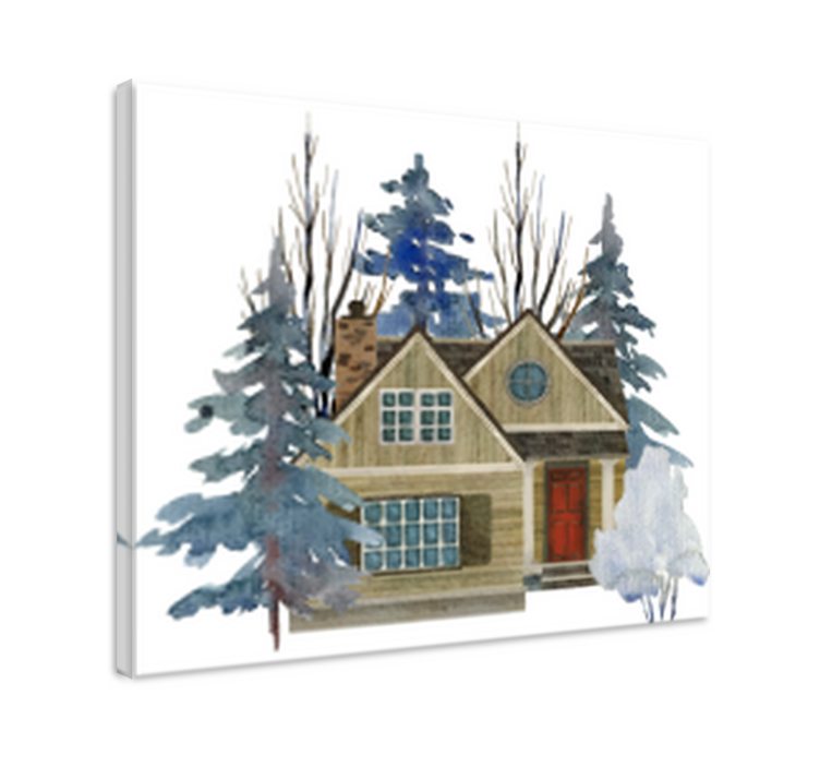 Rustikalni stil rustikalna umjetnost na platnu - TenStickers