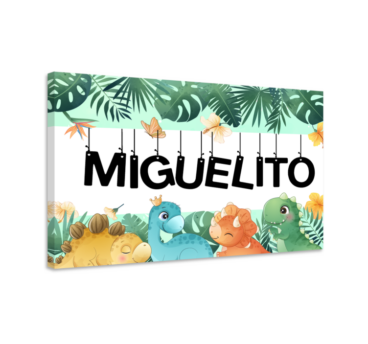 Slika na platnu konj slatka scena dinosaura - TenStickers