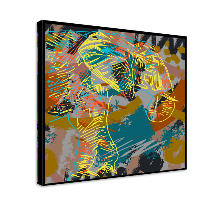 3d slonovi prskaju platno vodeni slon - TenStickers