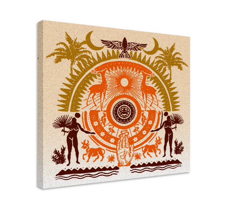 Slika na platnu buda duhovna prirodna scena - TenStickers