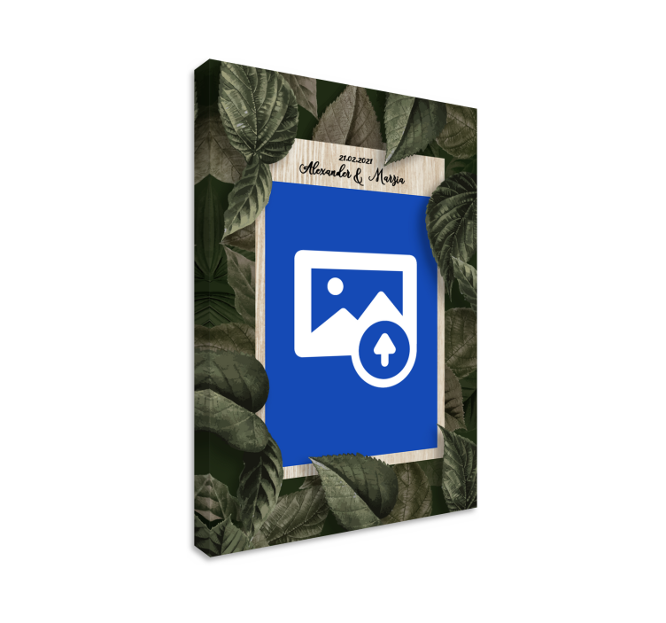 Slika na platnu ljudi i likovi vjenčane ruke i buket - TenStickers