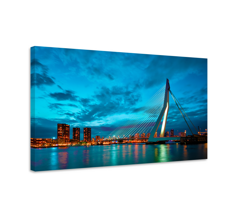 Slika na platnu gradova rotterdam skyline - TenStickers