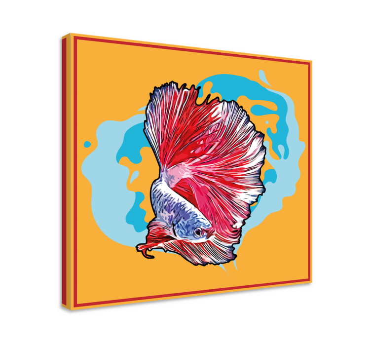 Slika na platnu riba vibrant betta fish - TenStickers