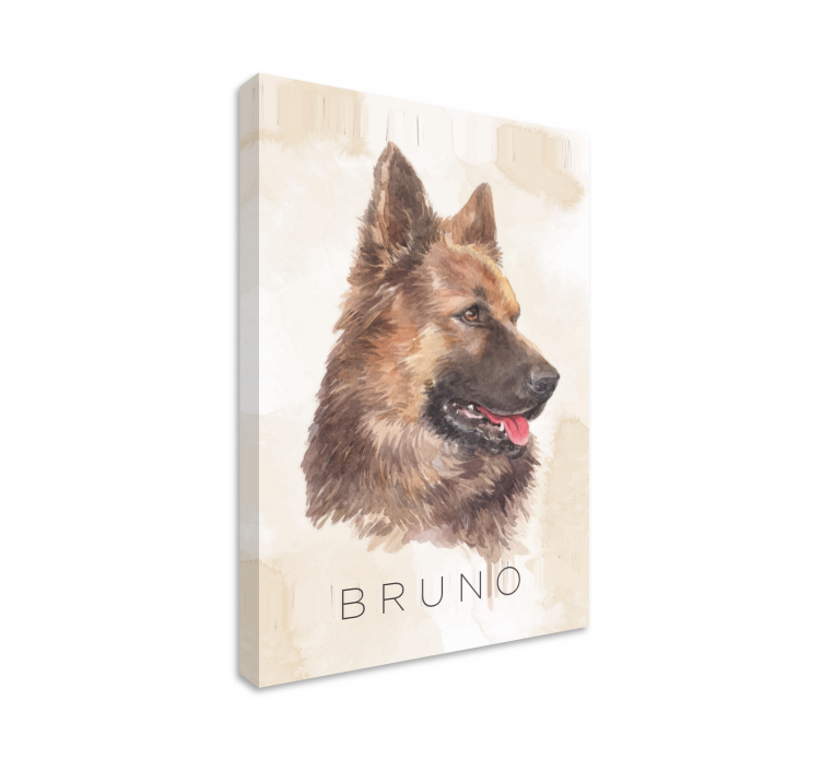 Otisci platna njemačkog ovčara pasa - TenStickers