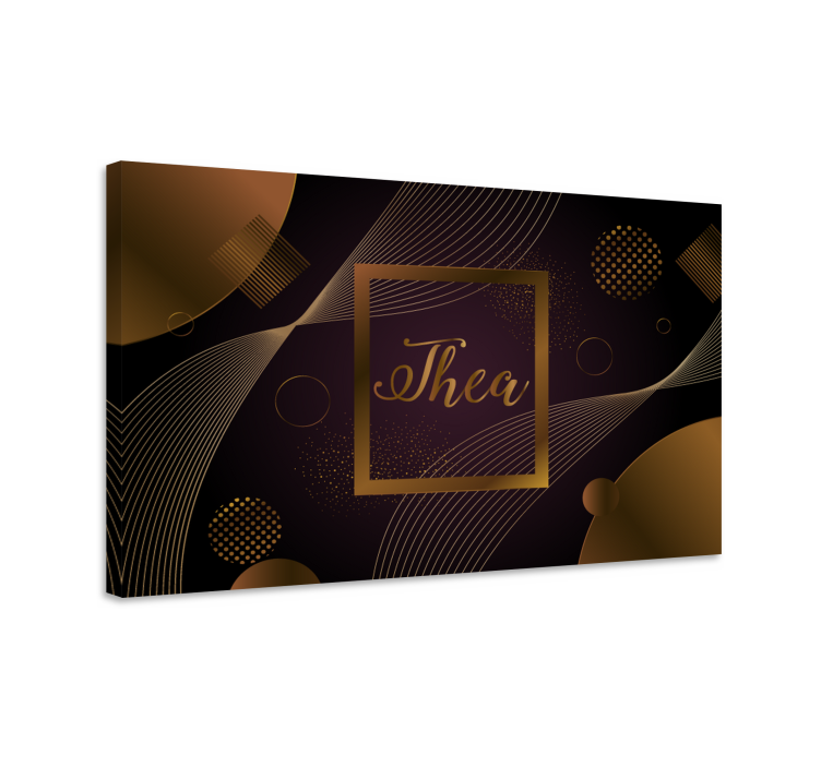 Slika na platnu cvijeće i biljke elegantnog dizajna krug - TenStickers