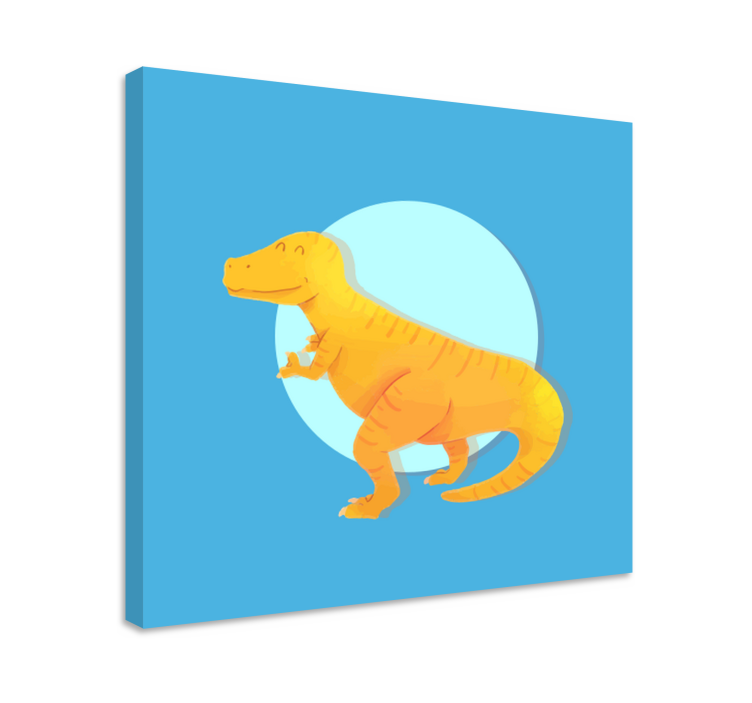 Slika na platnu dinosauri veseli t-rex - TenStickers