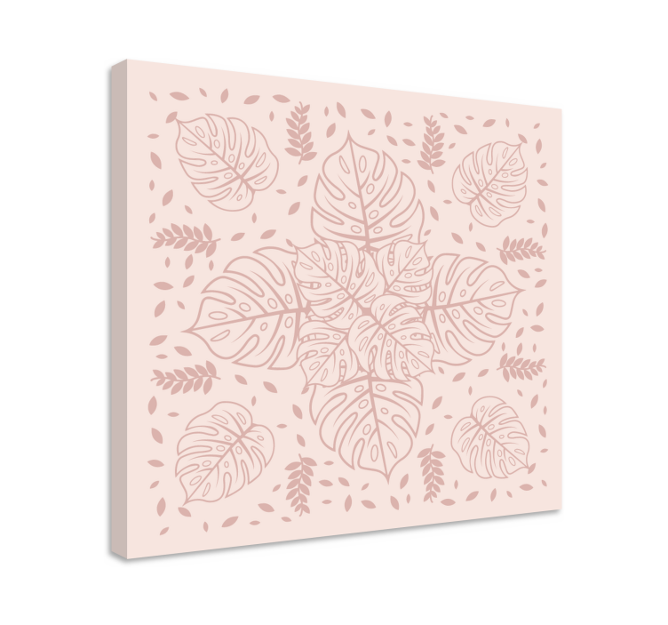 Slika na platnu bilje botanički uzorak čudovišta - TenStickers