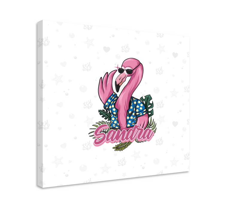 Slika na platnu životinje cool flamingo atmosfera - TenStickers