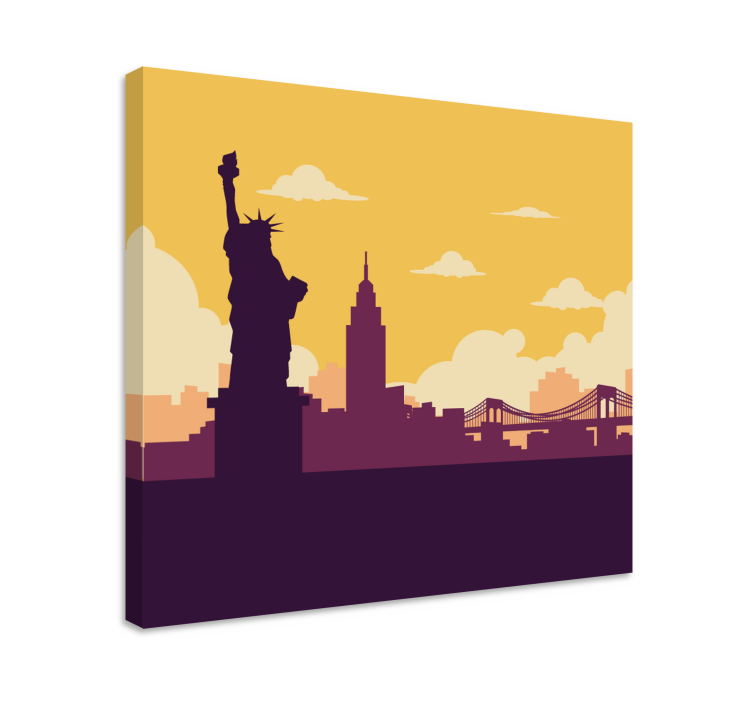Slika na platnu gradova statue of liberty - TenStickers