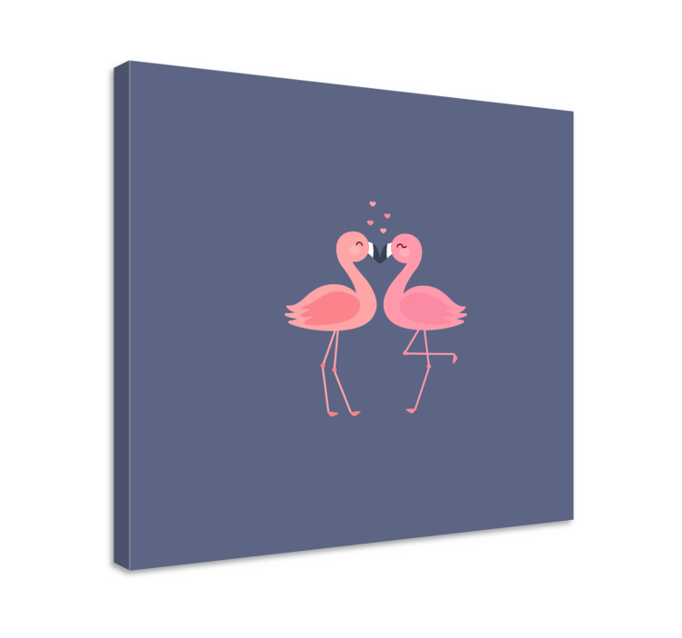 Flamingosi tvore platnu za ulaz u srce - TenStickers