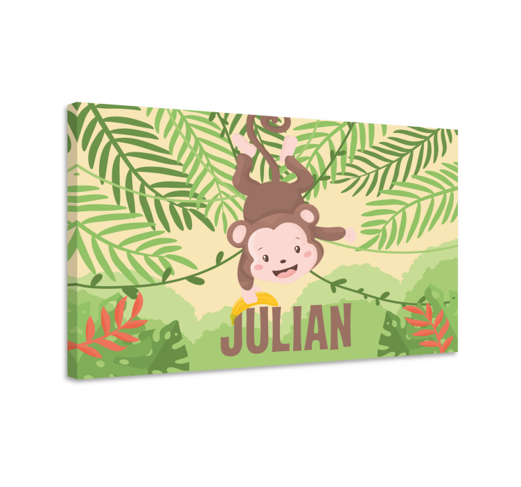 Slika na platnu dinosauri zabava majmuna koji vise - TenStickers