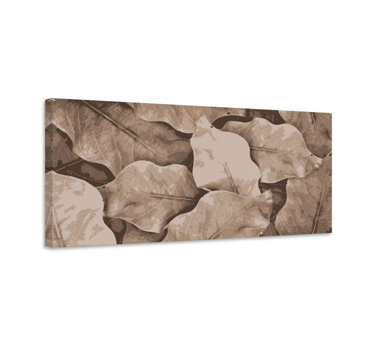 Slika na platnu cvijeće i biljke slojevito botaničko lišće - TenStickers