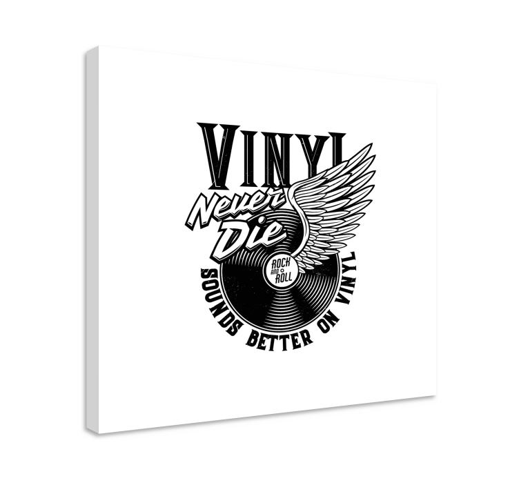 Slika na platnu muzika vinyl rekord krila - TenStickers