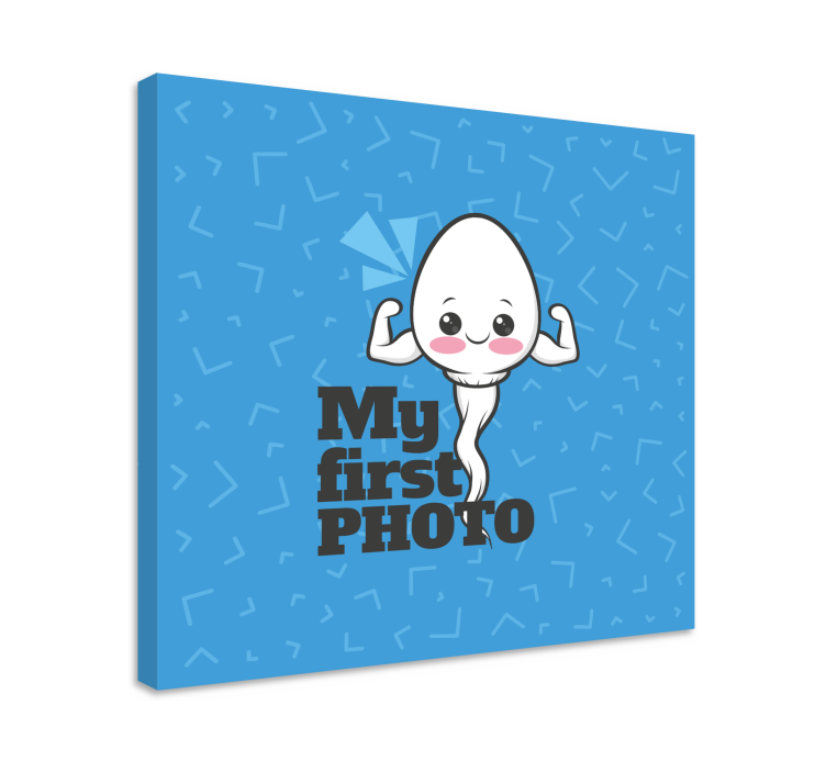 Slika na platnu vrtić moja prva fotografija - TenStickers