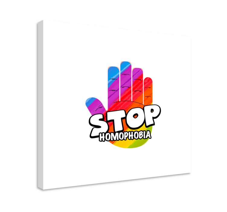 Slika na platnu citati stop homofobiji - TenStickers