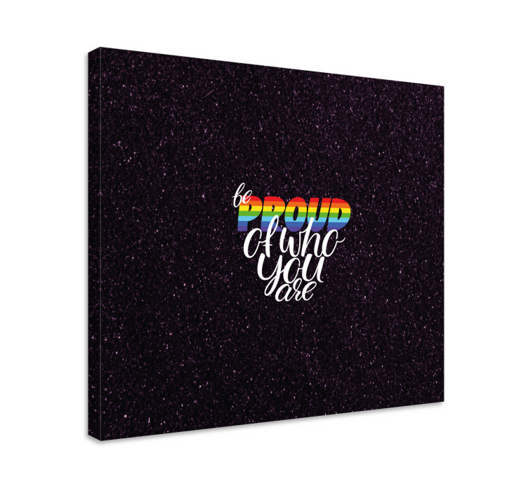 Slika na platnu citati budite ponosni izjava - TenStickers