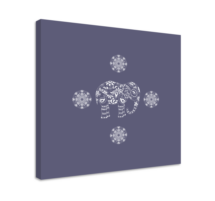 Slika na platnu slon s dekorativnim motivom slona - TenStickers