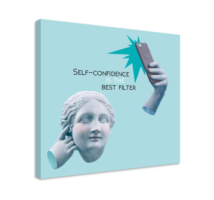 Slika na platnu citati o samopouzdanju - TenStickers