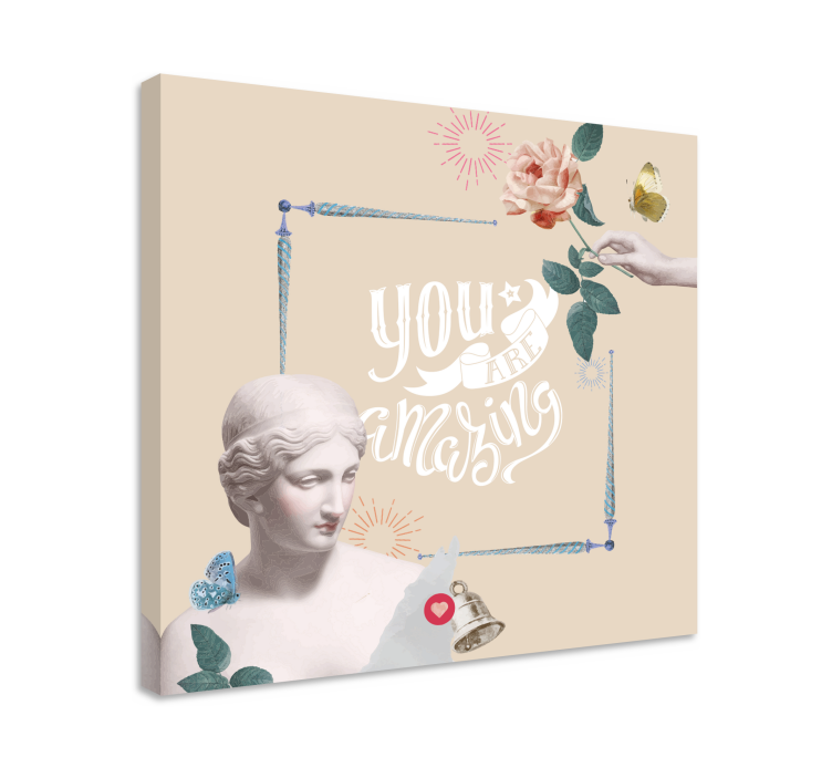 Slika na platnu citati ti si nevjerojatan - TenStickers