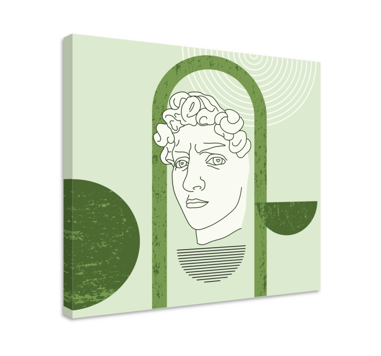 Slika na platnu umjetnost stilizirana ljudska figura - TenStickers