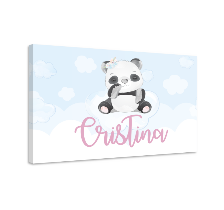 Slika na platnu životinje slatka panda figura - TenStickers