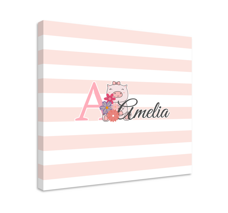 Slika na platnu vrtić veseli praščić - TenStickers