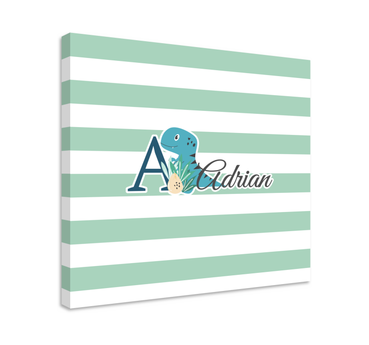 Slika na platnu dinosauri adrianov razigrani dino - TenStickers