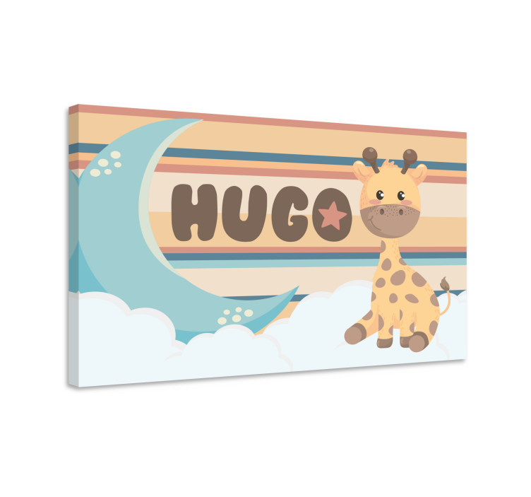 Slika na platnu vrtić razigrani dizajn žirafe - TenStickers