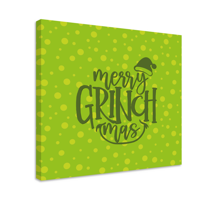Slika na platnu citati sretan grinchmas pozdrav - TenStickers
