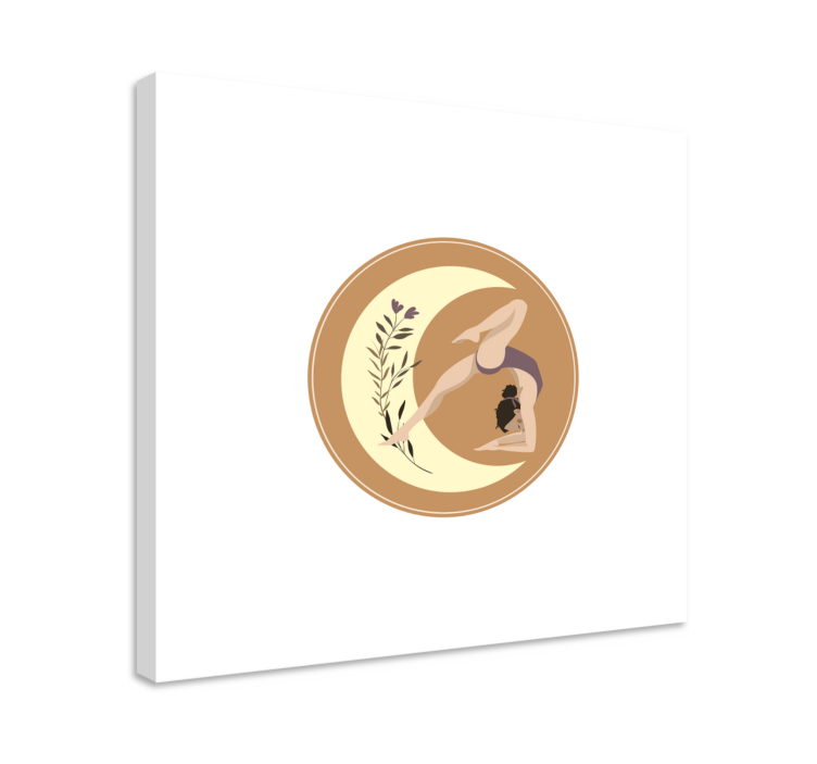 Slika na platnu djeca joga poza mirnoće - TenStickers