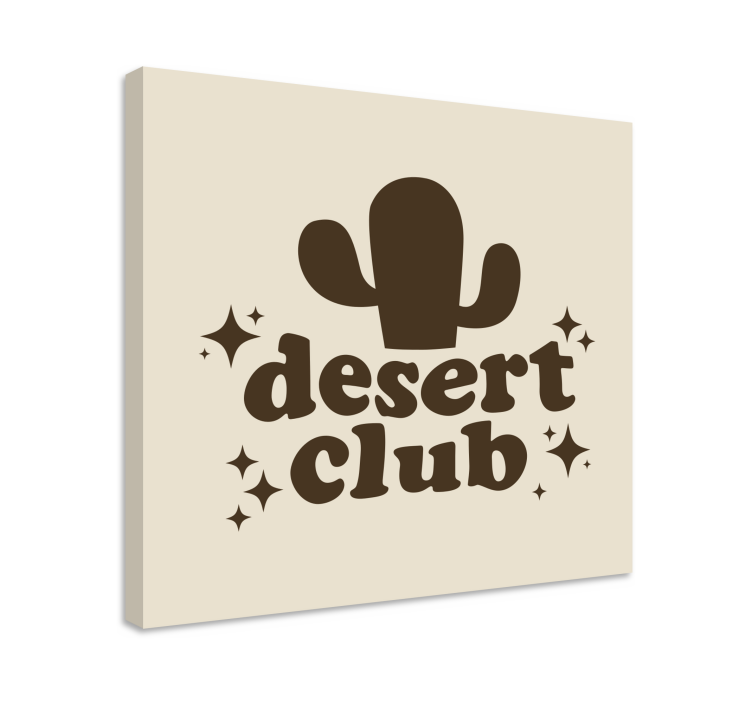 Slika na platnu citati desert club - TenStickers