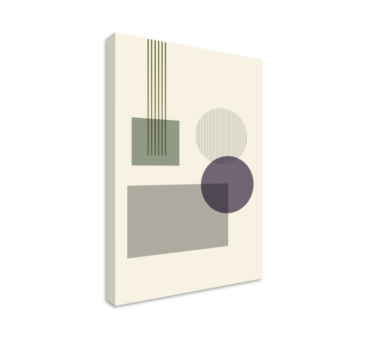 Slika na platnu geometrijski konfiguracija oblika - TenStickers