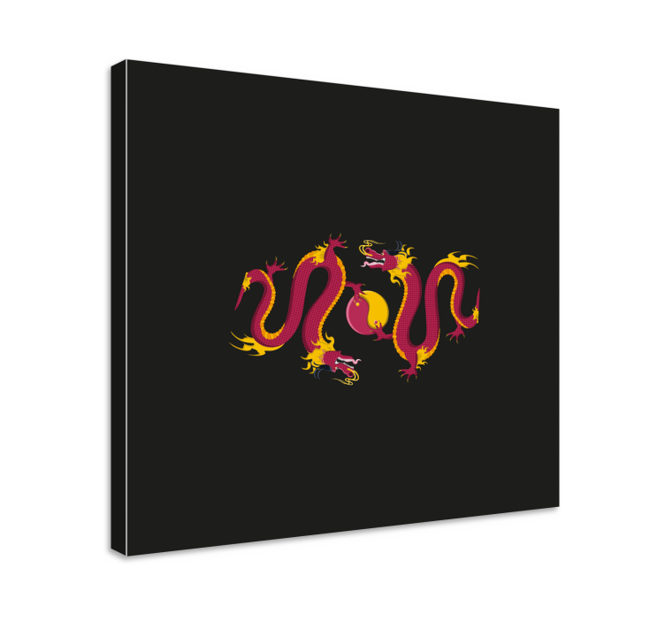 Slika na platnu vilin konjic ples vatrenog zmaja - TenStickers