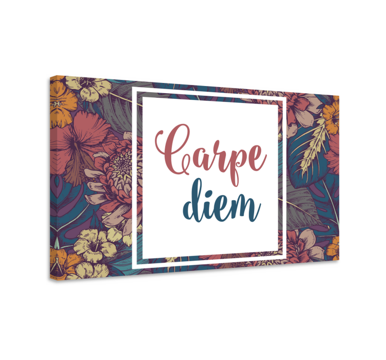 Slika na platnu citati carpe diem motiv - TenStickers