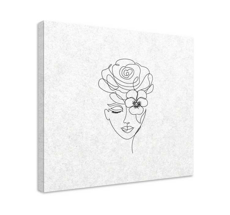 Minimalističke slike bezlične žene na platnu - TenStickers