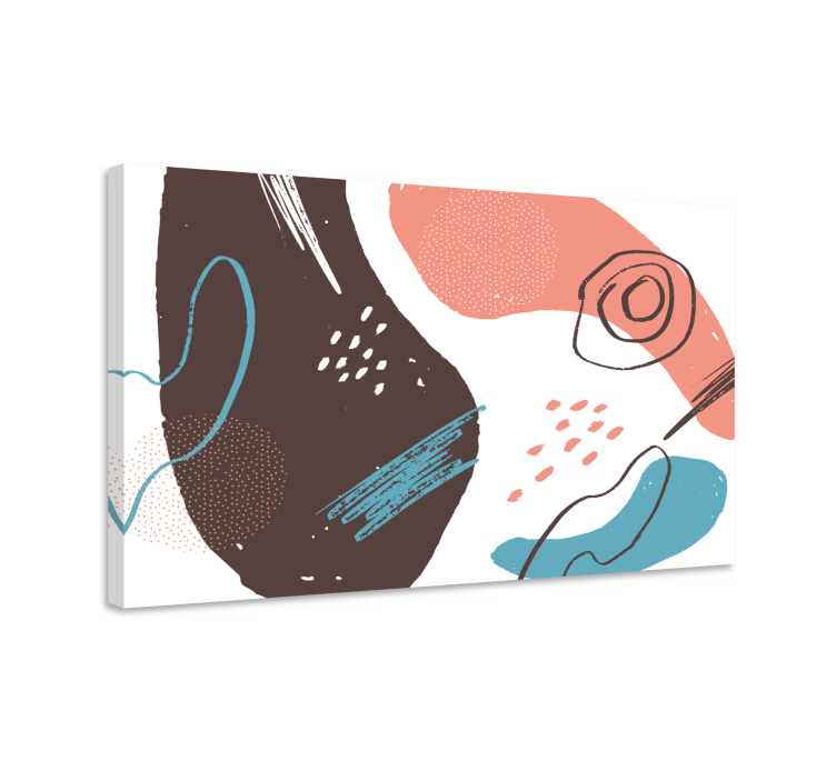 Slika na platnu sažetak dinamične umjetničke forme - TenStickers