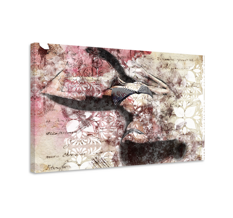 Slika na platnu ljudi i likovi silueta plesača - TenStickers